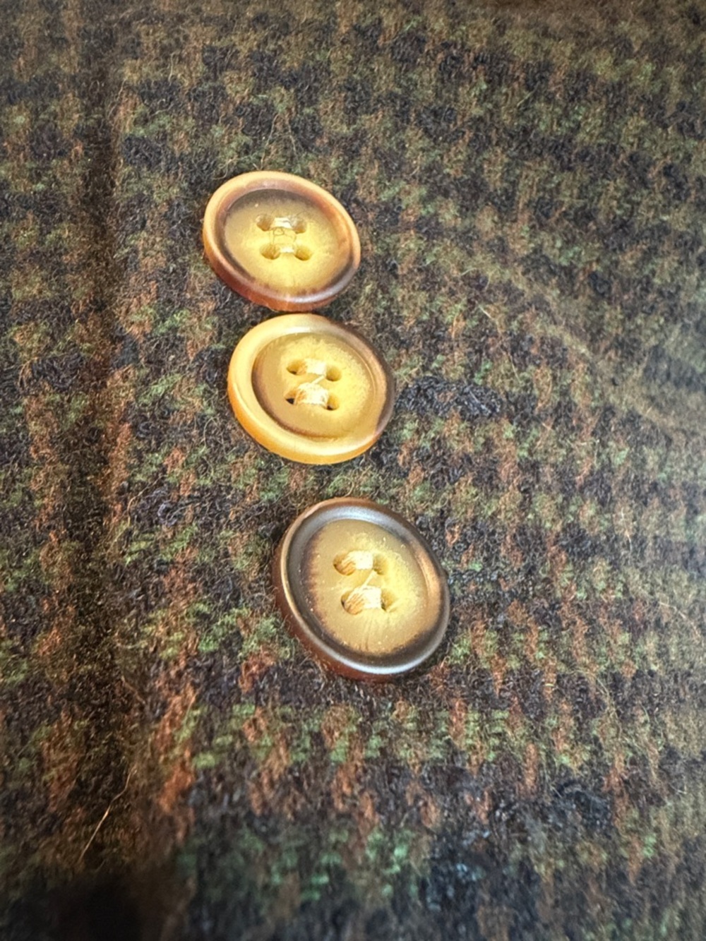 Vintage Le Collezioni Structure Green, Brown, Navy Sport Blazer with Navy Lining - Picture 4 of 10